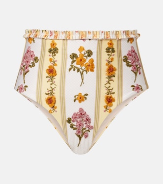Floral embroidered bikini bottoms | Agua by Agua Bendita
