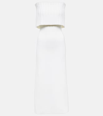 Risette off-shoulder wool midi dress | Safiyaa