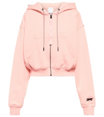 Sudadera con capucha de algodón cropped | Reebok x Victoria Beckham