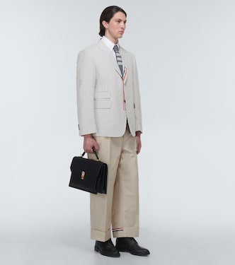 Blazer de algodón con raya diplomática | Thom Browne