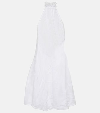 Sleek halterneck knit minidress | Roberta Einer