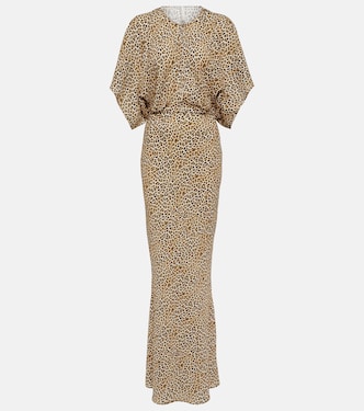 Obie leopard-print georgette gown | Norma Kamali