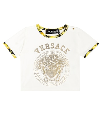 Baby - T-shirt Barocco in jersey di misto cotone | Versace Kids