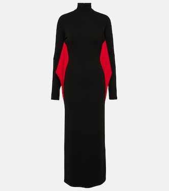 Vestido midi con cuello mock | Ferragamo