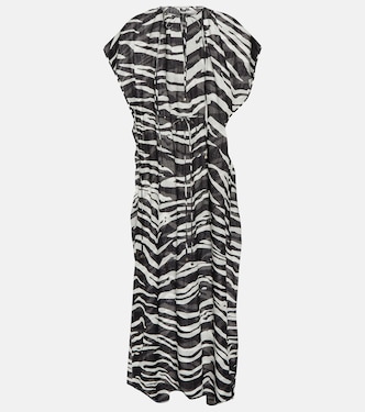 Vestido largo de algodón estampado | Stella McCartney