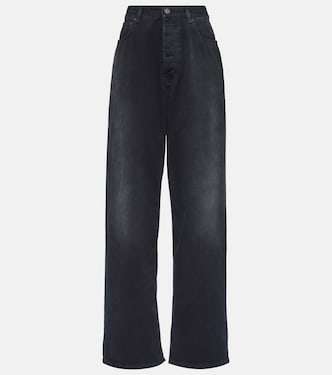 Jeans a gamba larga e vita alta | Balenciaga