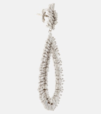 Boucles d'oreilles en or blanc 18 ct et diamants | Suzanne Kalan