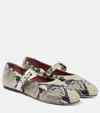Ballerine Mary Jane in pelle stampata | Paris Texas