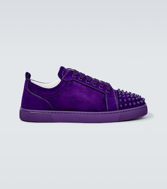 Sneakers Louis Junior Spikes aus Veloursleder | Christian Louboutin
