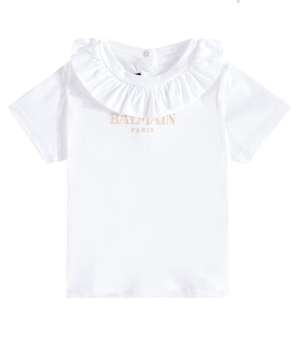 Baby - T-shirt in jersey di cotone | Balmain Kids