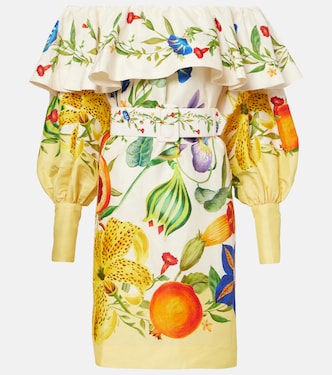 Robe Flores en lin mélangé à fleurs | Alémais
