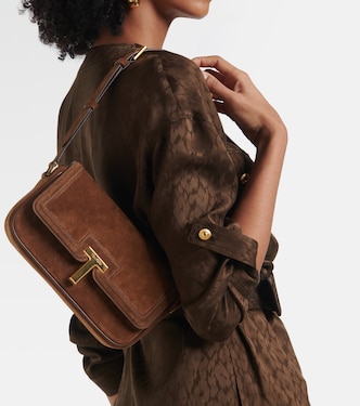 Borsa a tracolla Wallis Mini in suede | Tom Ford