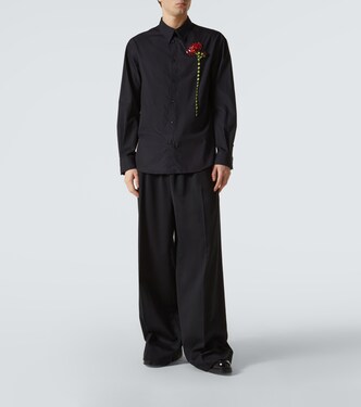 Verziertes Hemd aus Baumwollpopeline | Simone Rocha