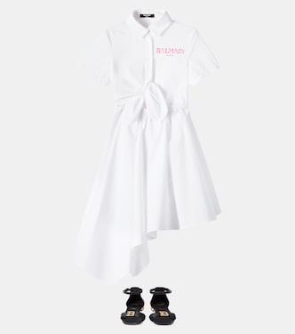 Kleid aus Baumwolle | Balmain Kids
