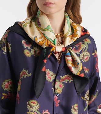 Foulard in twill di seta con stampa | Etro