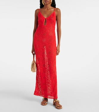 Maxikleid Rayure aus Häkelstrick | SIR