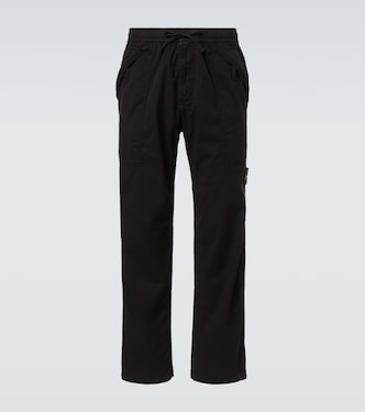 Compass cotton-blend twill pants | Stone Island