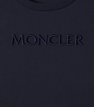 로고 엠브로이더리 코튼 저지 티셔츠 | Moncler Enfant