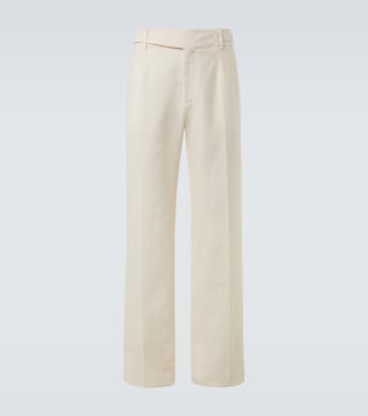 Linen canvas wide-leg pants | Dolce&Gabbana