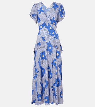 Evie floral silk maxi dress | Rixo