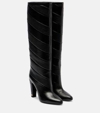Rayons 100 leather knee-high boots | Valentino Garavani