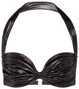 Top bikini Bill Bra in lamé | Norma Kamali