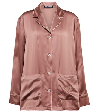 Camicia pigiama in raso di seta | Dolce&Gabbana