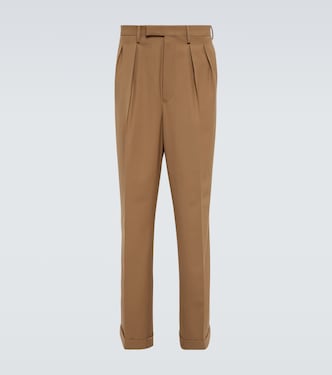 Parnes straight wool-blend pants | Dries Van Noten