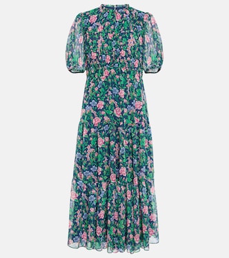 Blossom floral chiffon midi dress | Diane von Furstenberg