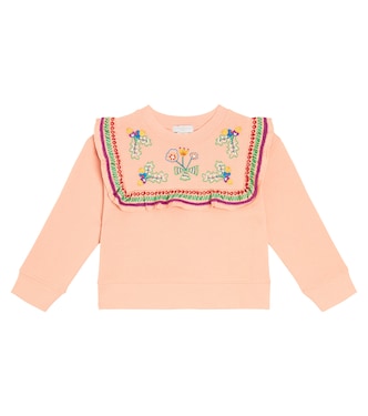 Sudadera en jersey de algodón bordada | Stella McCartney Kids
