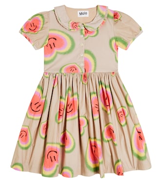 Cady printed poplin dress | Molo