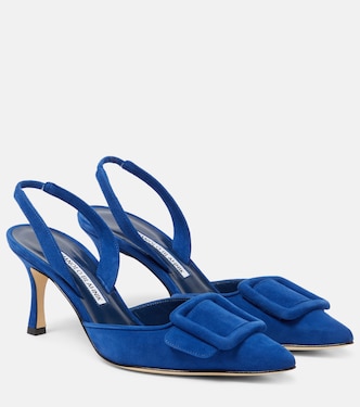 Slingback-Pumps Maysli aus Veloursleder | Manolo Blahnik