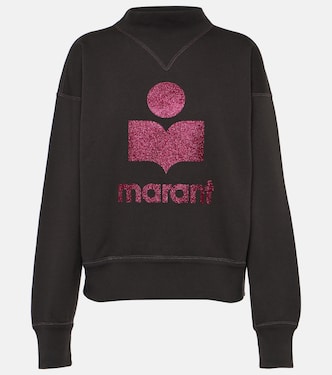 Sweat-shirt Moby en coton mélangé à logo | Marant Etoile