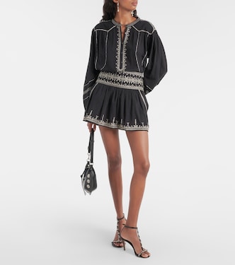 Minifalda Picadilia de algodón bordada | Marant Etoile