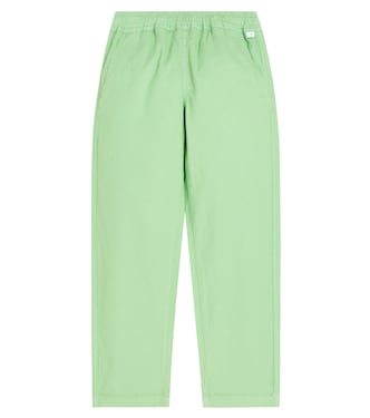 Cotton and linen-blend straight pants | Il Gufo