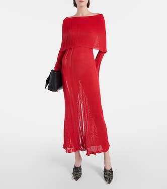 Distressed cotton-blend maxi dress | Acne Studios
