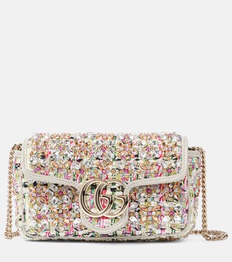 Borsa GG Marmont Mini in tweed | Gucci