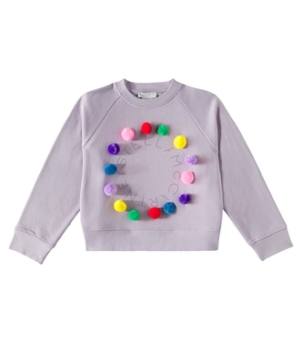 Sudadera en jersey de algodón con logo | Stella McCartney Kids