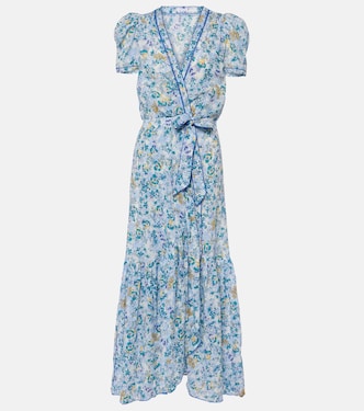 Vestido largo Baba de algodón floral | Poupette St Barth