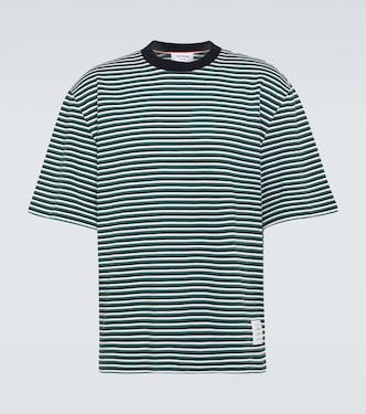 T-shirt oversize rayé en coton | Thom Browne