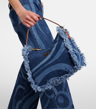 Sac Marmo en denim à franges | Pucci