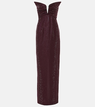 Abito lungo con cristalli | Roland Mouret