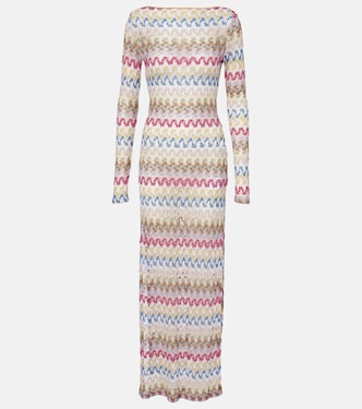 Abito lungo in crochet con lamé | Missoni