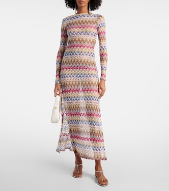 Abito lungo in crochet con lamé | Missoni