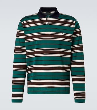 Striped cotton jersey polo shirt | Prada