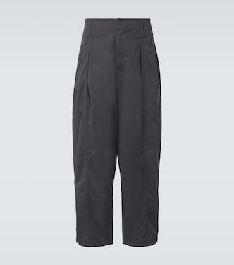 Maxi pleated cotton twill pants | Lemaire