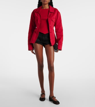 Shorts in canvas a vita bassa | Courrèges