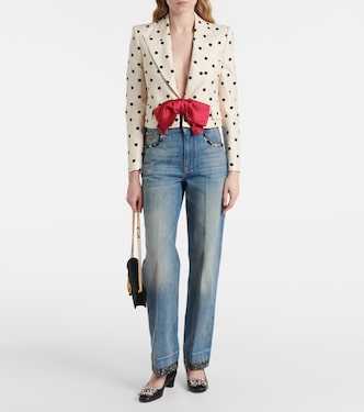 Cropped-Blazer aus Seide | Valentino