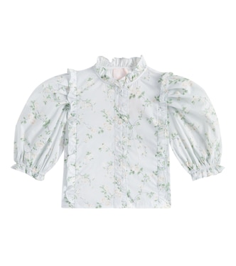 Bedruckte Bluse aus Baumwoll-Voile | Petite Amalie  