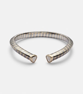 Collar Trisola de oro de 18 ct con diamantes | Marina B
